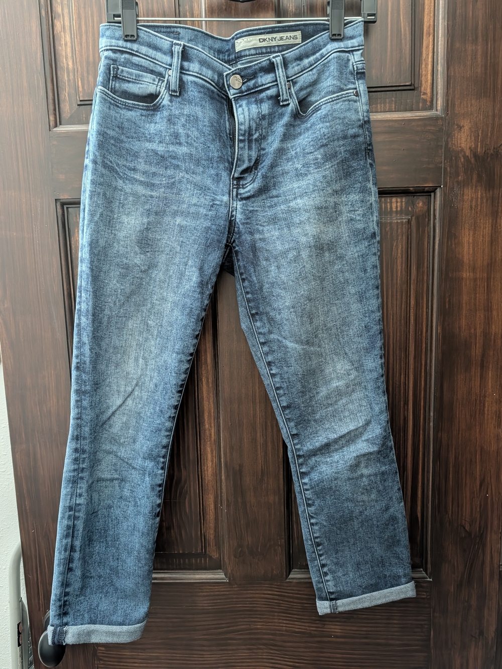 DKNY Jeans Women's Blue Slim Straight Jeans